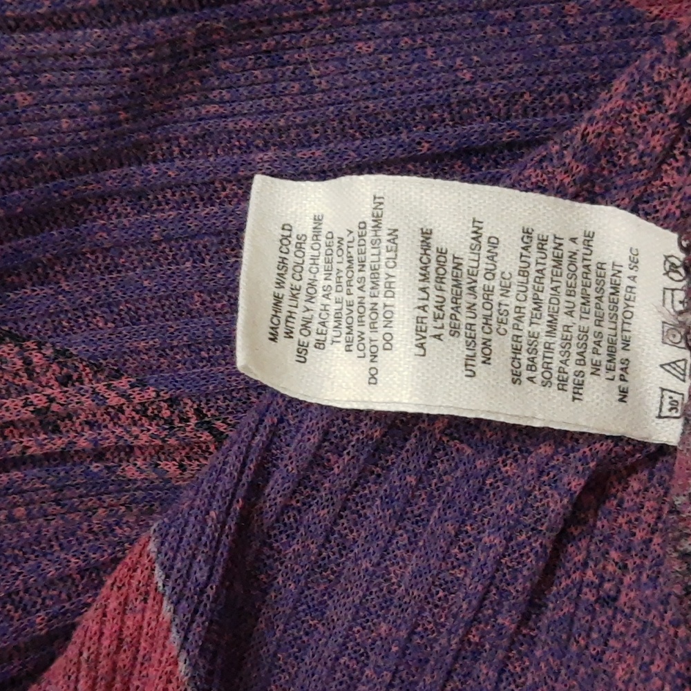 Free People Modal Bohemian Tunic Swim Coverup Surplice Sequin Purple Pink S - Picture 14 of 16